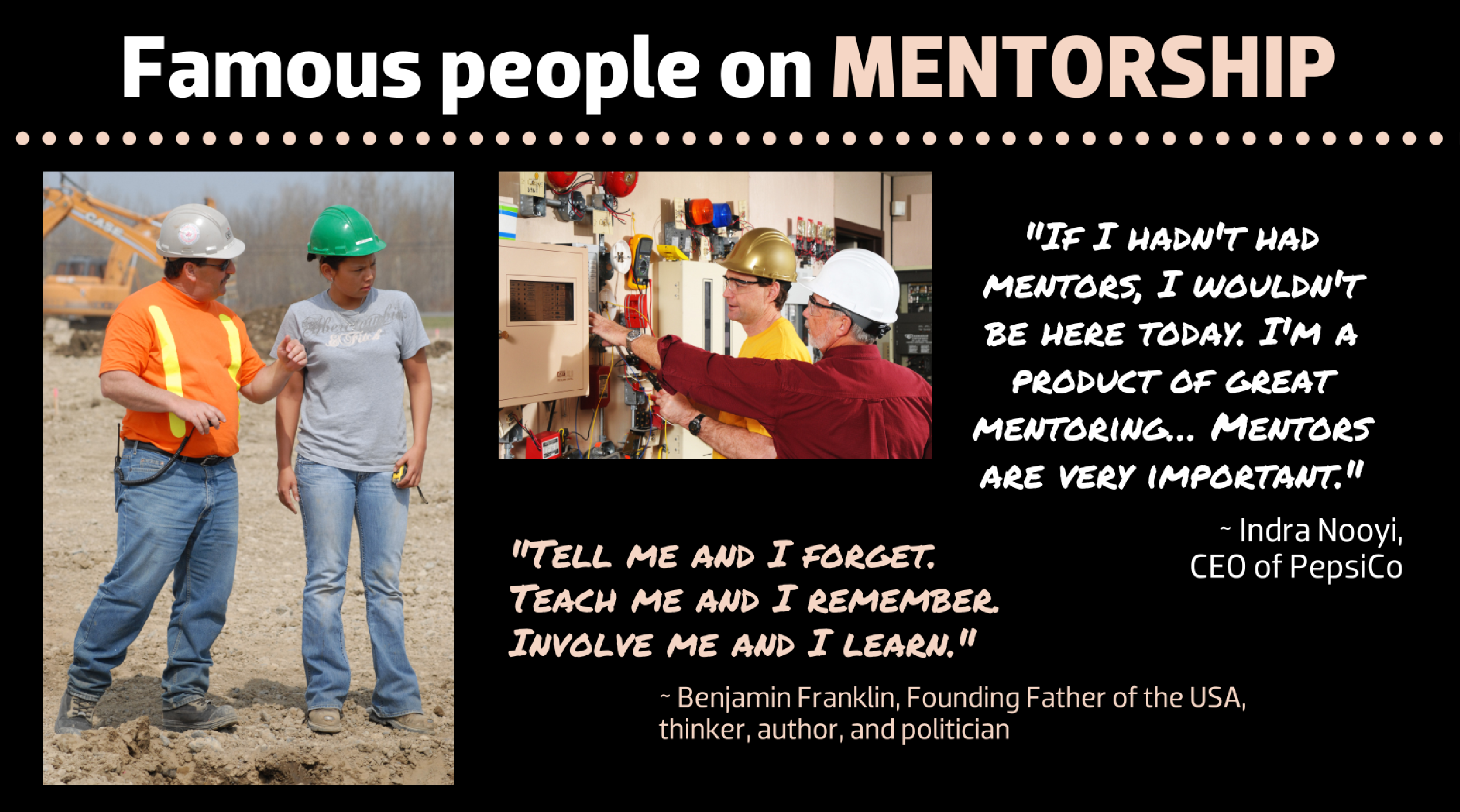 Famous people on mentorship