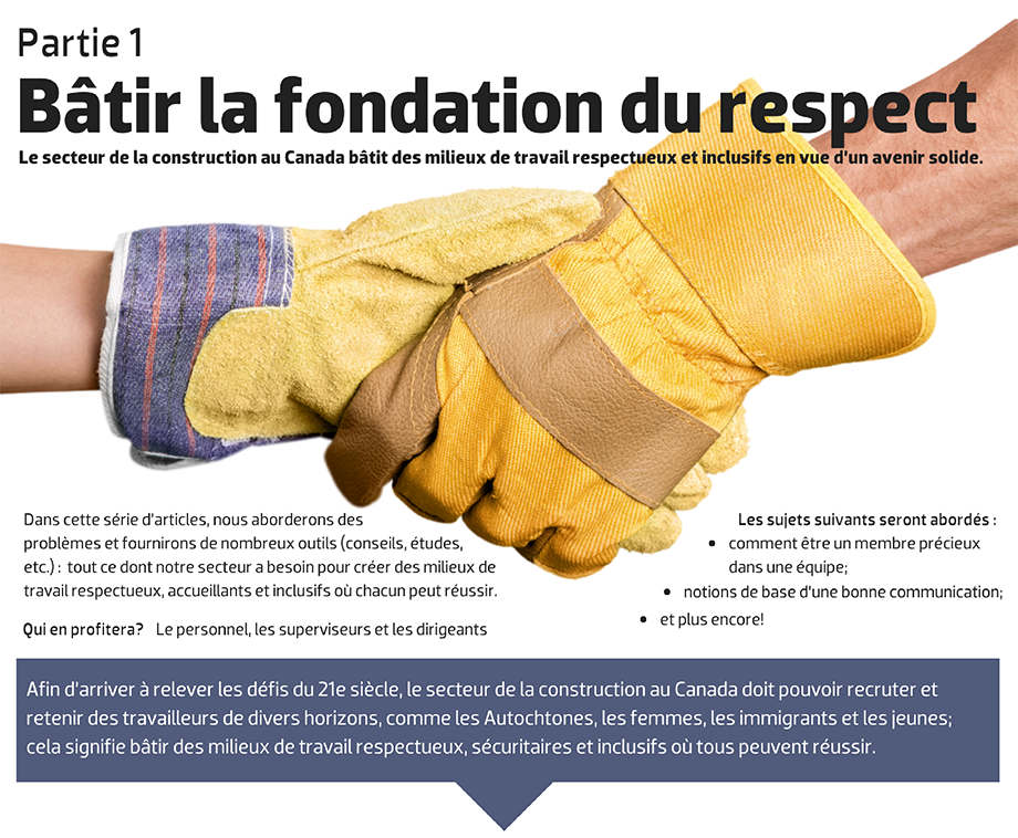 Blogue du ConstruForce Canada : Partie 1 Bâtir la fondation du respect