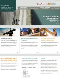 Sustainable Essential Skills Website