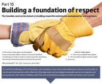 Building a foundation of respect - Part 10
