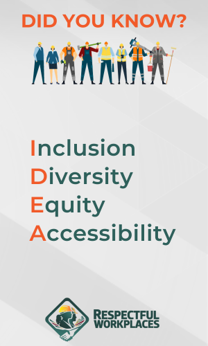 Did you know that IDEA stands for Inclusion, Diversity, Equity and Accessibility?
