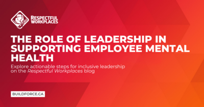 The role of leadership in supporting employee mental health